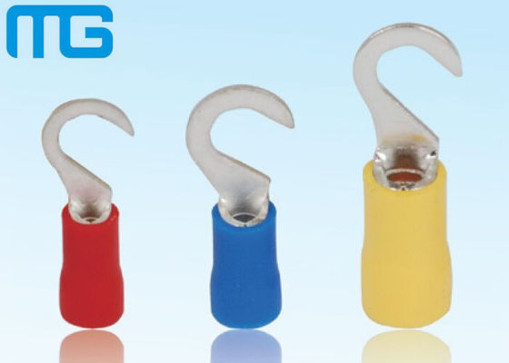 Chiny HV Series Pre - Insulated Wire Terminals Hook - Shape Soldless Compression Cable Lugs dostawca