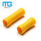 Yellow PVC Insulated Wire Butt Connectors / Electrical Crimp Terminal Connectors dostawca