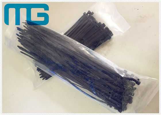 Chiny Opaski kablowe z nylonu 66, samoprzylepne, odporne na promieniowanie UV, czarne opaski kablowe dostawca