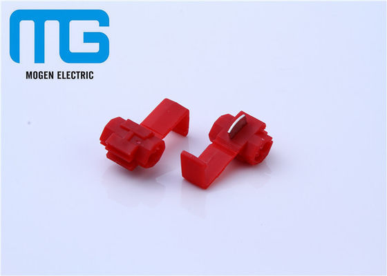 Chiny Electrical Open Barrel Terminals Red T Tap Quick Splice Connector For Cars dostawca