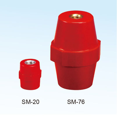 Chiny SM / TSM Type Bus Support Insulators , Zn Plated Red Bus Bar Insulators dostawca